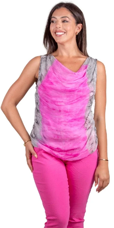 Weekend Savings Extravaganza Maggia Tie-Dye Silk Tank