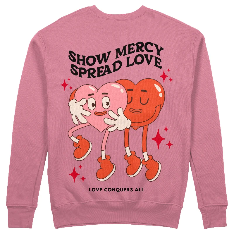 Friends and Family Sale Show Mercy, Spread Love Premium Crewneck Sweater