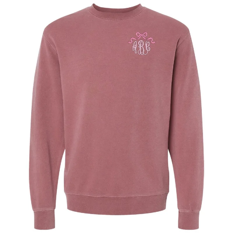 Exclusive Deal Monogrammed 'Bow' Cozy Crew