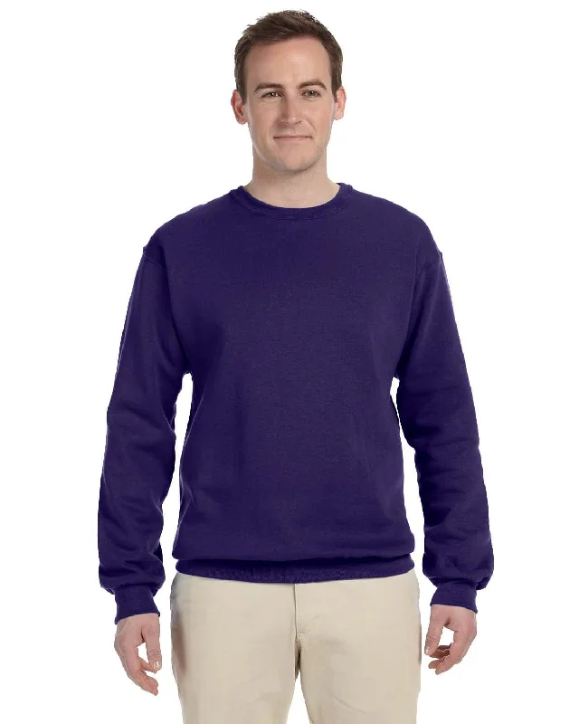 Jerzees 50/50 Crewneck Sweatshirt | Deep Purple