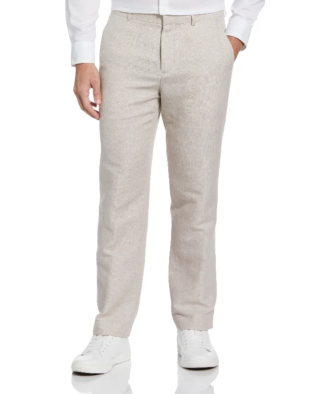 Natural Linen Blend Suit Pant