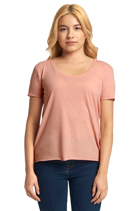 Special Savings Next Level Womens Festival Short Sleeve Crewneck T-Shirt - Desert Pink
