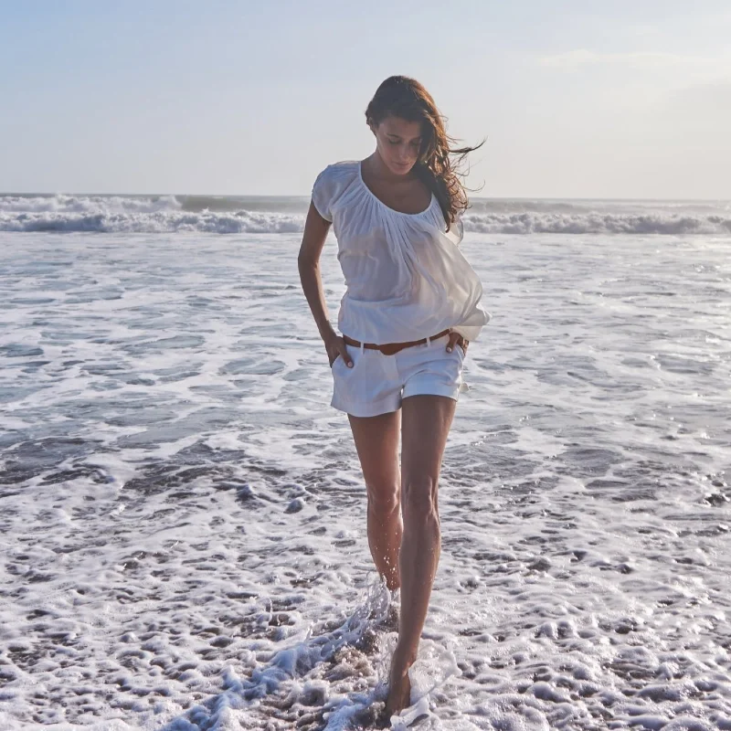 Don't Delay U-FLOW TOP - Rayon Voile | Off White