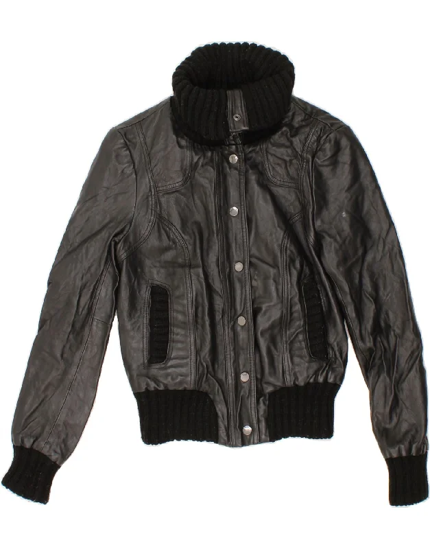 Weekend Specials to Relish TED BAKER Womens Leather Jacket Size 2 Small Black Leather Weekend Specials to Relish TED BAKER Womens Leather Jacket Size 2 Small Black Leather