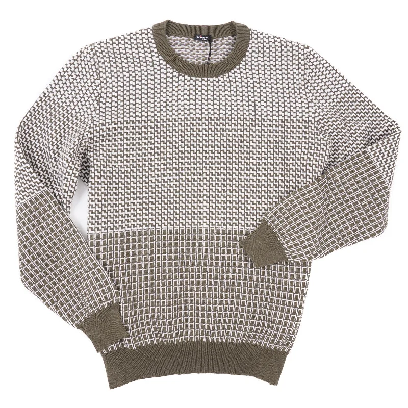 Kiton Patterned Knit Cashmere Sweater