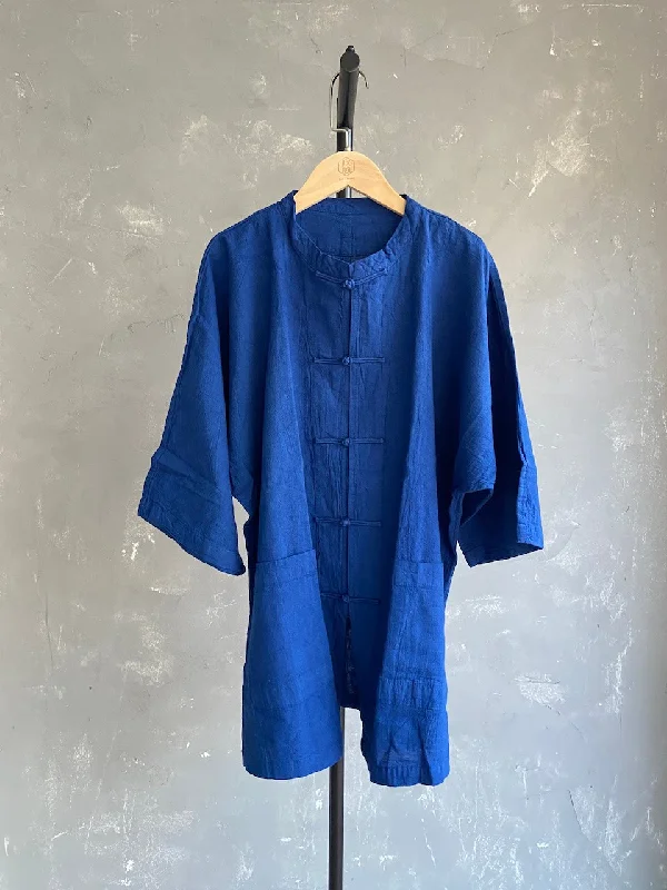 Major Savings Hand-dyed Chinese Button Jacket (Royal Blue #25)