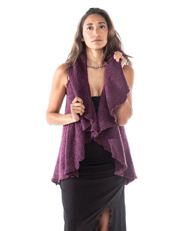 Clearance Sale Knitted Open Front Circle Vest