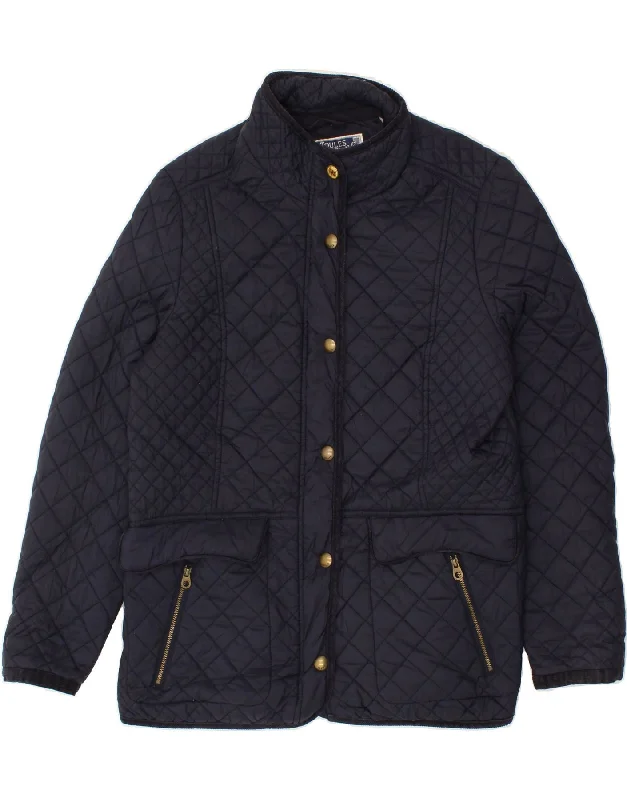 Quick Sale JOULES Womens Quilted Jacket UK 18 XL Navy Blue Polyamide