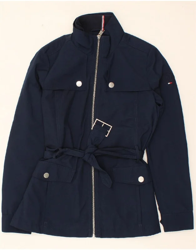 Weekend Deals to Make You Happy TOMMY HILFIGER Womens Utility Jacket UK 6 XS Navy Blue Polyester Weekend Deals to Make You Happy TOMMY HILFIGER Womens Utility Jacket UK 6 XS Navy Blue Polyester