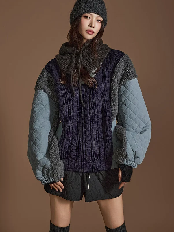 Midnight Sale E3651 Knit Sweatshirt