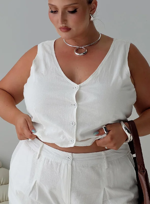 Weekend Discounts You Deserve Sofi Vest Top Natural Curve