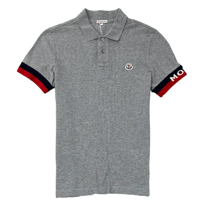 Men's Maglia Logo Polo Shirt Grey Size S