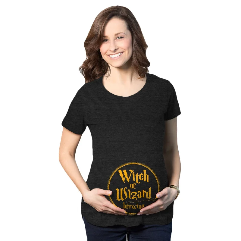 Online Only Witch Or Wizard Brewing Maternity T Shirt