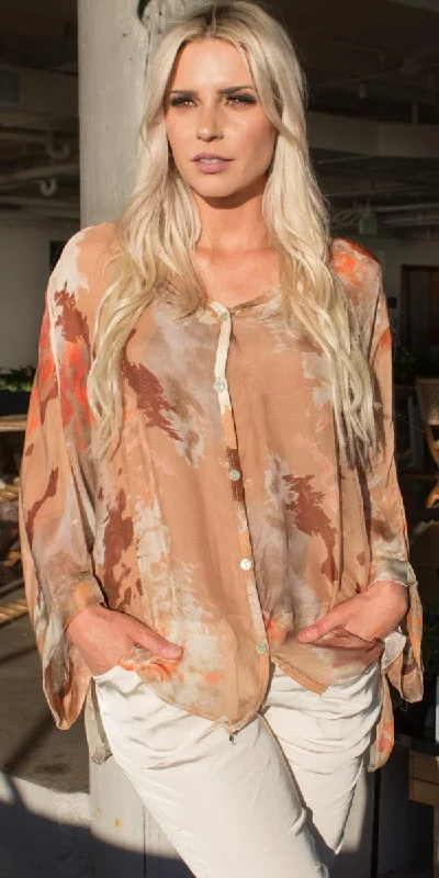 Best Bargains Angelo Ink Silk Blouse