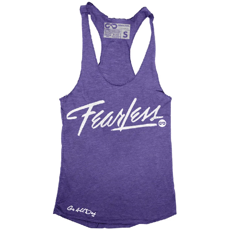 Weekend Offers That Please "FEAR LESS" Signature Series Racerback Tank (Purple)