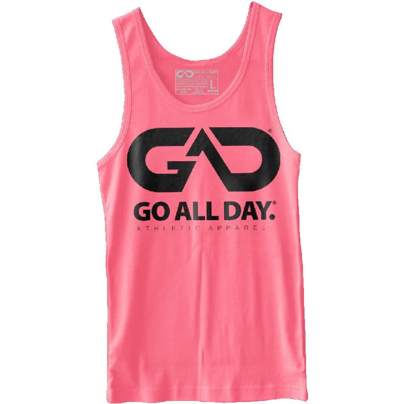 Low Prices GO ALL DAY® Unisex Tank (Neon Heather Pink)