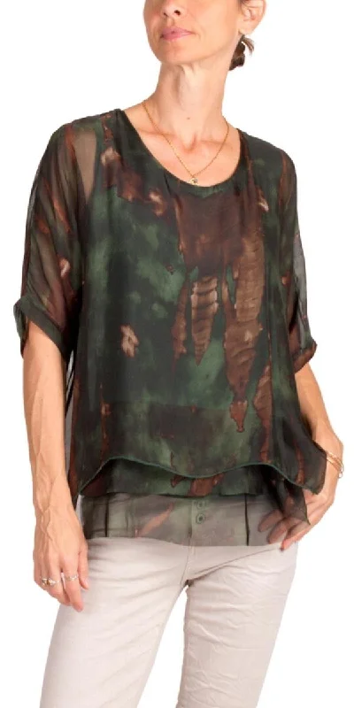 Special Offer Carmelina Acid Wash Silk Kaftan