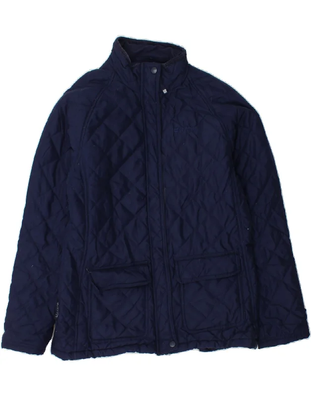 Markdowns MOUNTAIN WAREHOUSE Womens Quilted Jacket UK 12 medium  Navy Blue Polyester