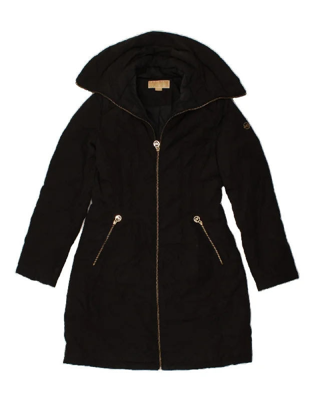 Weekend Bargains to Love MICHAEL KORS Womens Padded Coat UK 10 Small Black Polyester Weekend Bargains to Love MICHAEL KORS Womens Padded Coat UK 10 Small Black Polyester