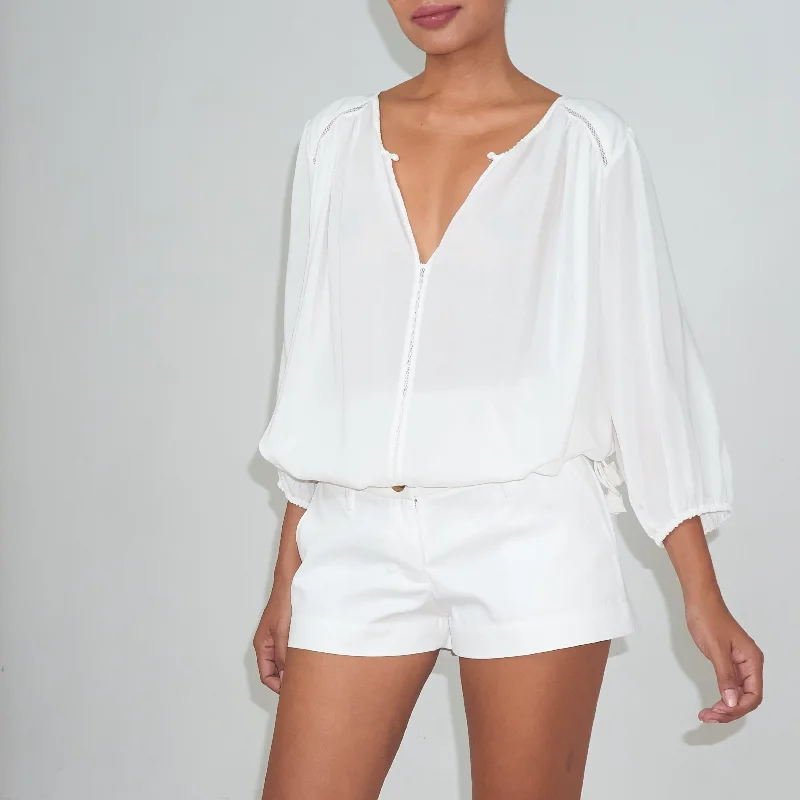 Amazing Deals NOLITA BLOUSE - Rayon Voile | Off White