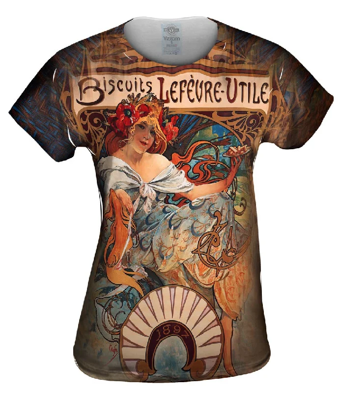 Massive Deals Alphonse Mucha - "Biscuits Lefèvre-Utile" (1896)