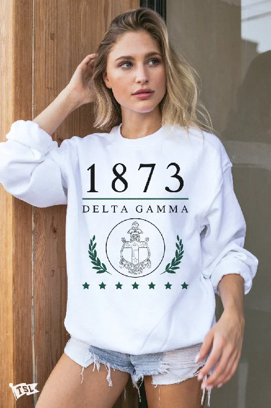 Exclusive Savings Delta Gamma Crest Crewneck