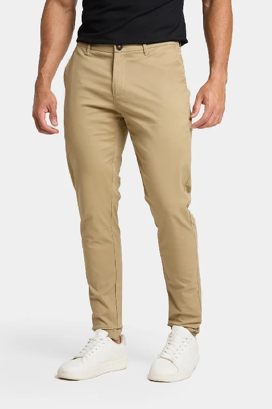 Deal of the Day Athletic Fit Cotton Stretch Chino Pants in Dark Stone