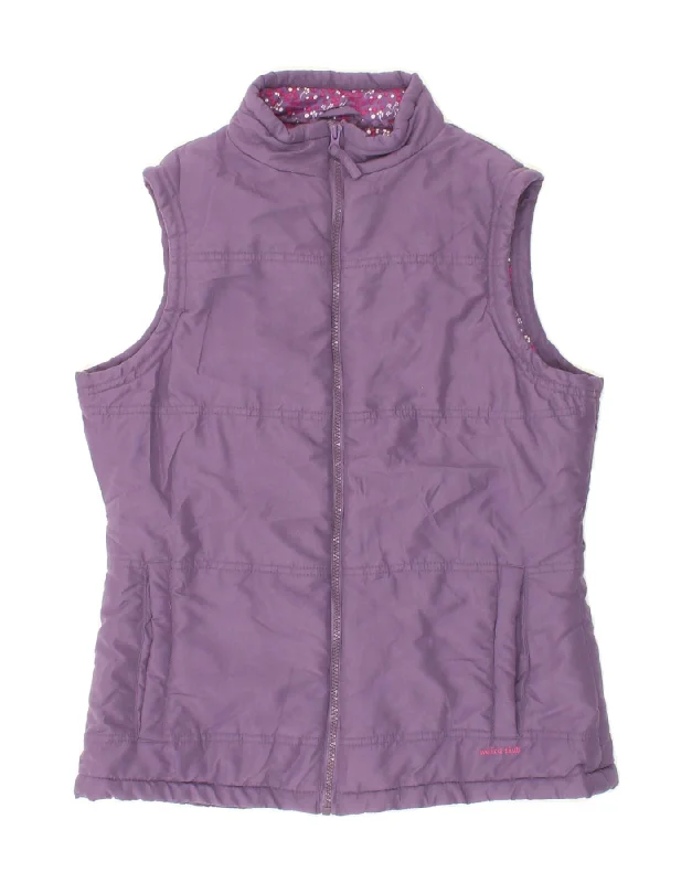 Weekend Wonders Await! WEIRD FISH Womens Gilet UK 10 Small Purple Polyester