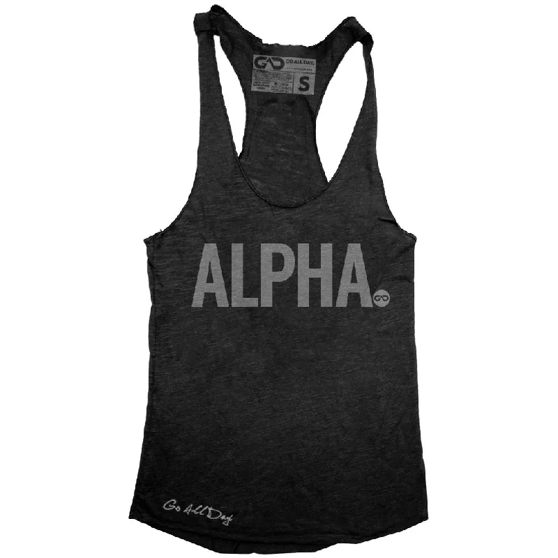 Weekend Savings Sensation GO ALL DAY "ALPHA" TriBlend Racerback Tank (Black)
