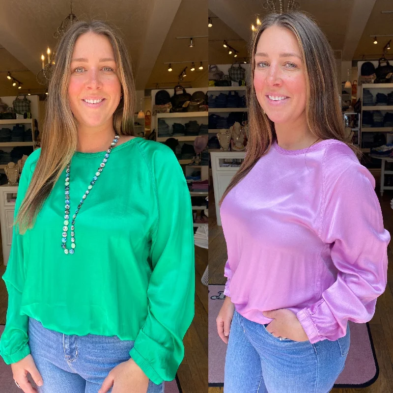 Super Savings AQC Satin L/S Blouse