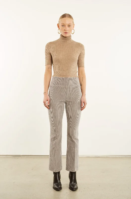 Weekend Bargains to Celebrate Grey Corduroy Ankle Flare Pants