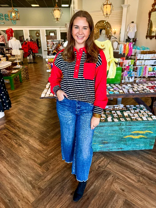 Low Cost Georgia Striped Top