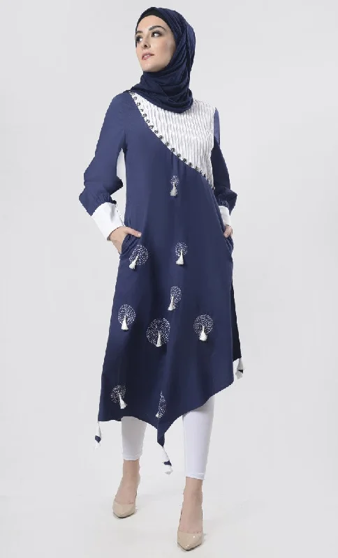Price Slash Superb Front Hand Work With Tassels Detailing Tunic