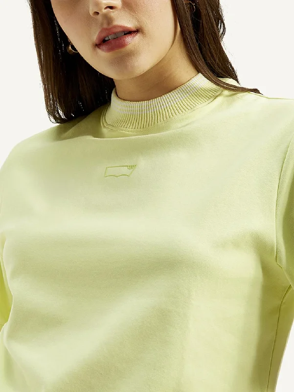 Stock Clearance Women's Solid Collar Neck T-shirt