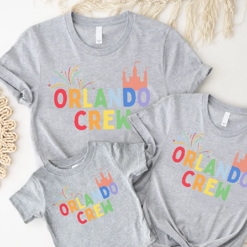 Buy Today Orlando Crew Family Matching Heather Grey T-Shirts