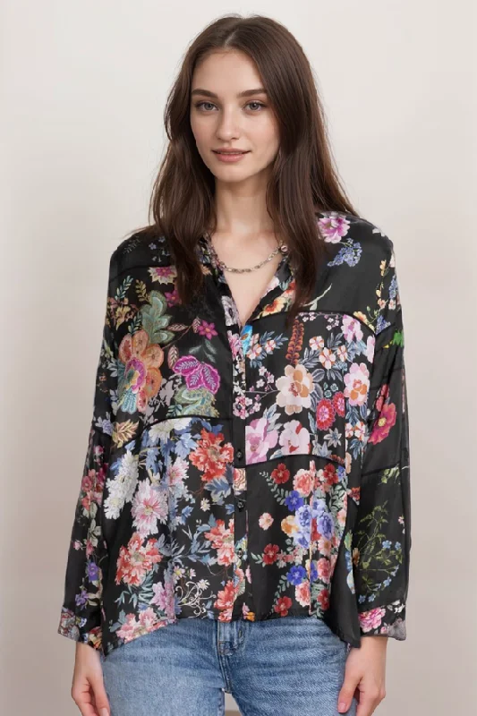 Hurry Up Johnny Was The Audrey Oversized Button Down C18124