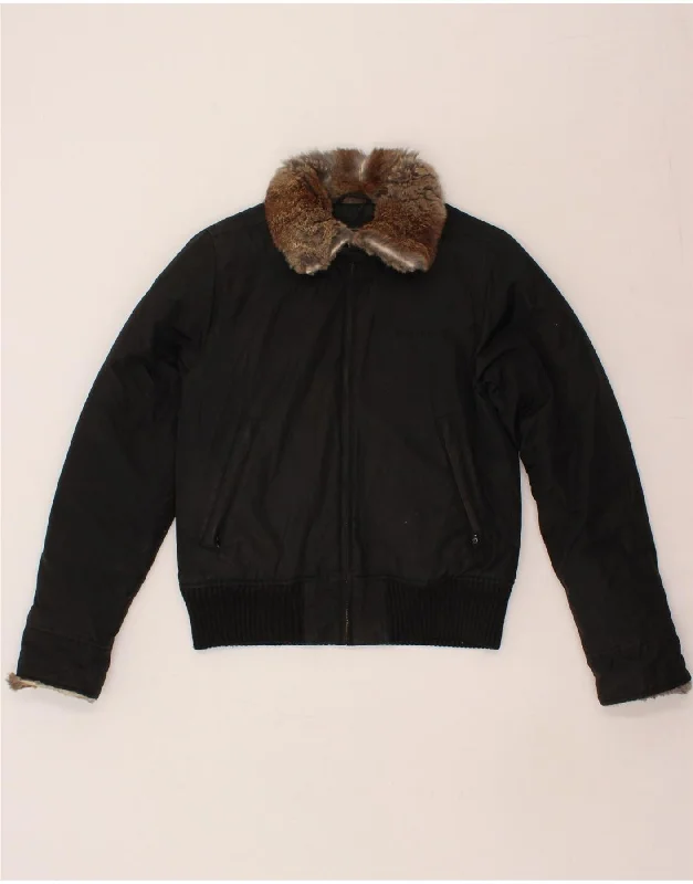 Weekend Savings Extravaganza WOOLRICH Womens Padded Jacket UK 14 Medium Black