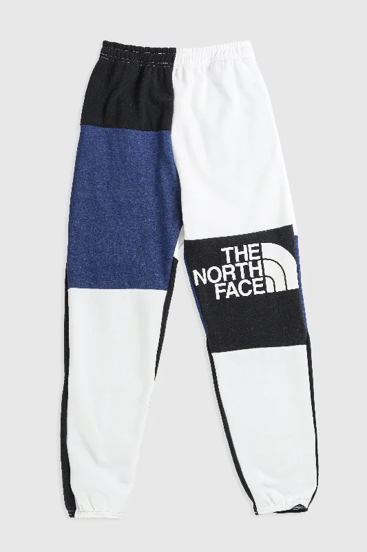 Weekend Deals That Dazzle Unisex Rework North Face Patchwork Sweatpants - XS