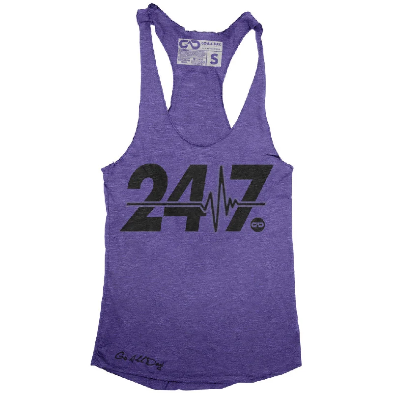 Weekend Savings Spree "24/7" Signature Series Racerback Tank (Purple)
