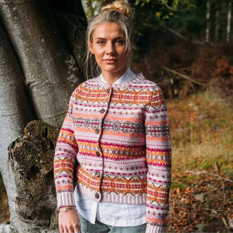 Weekend Savings Sensation Eribe Westray Fairisle Cardigan Orange Burst