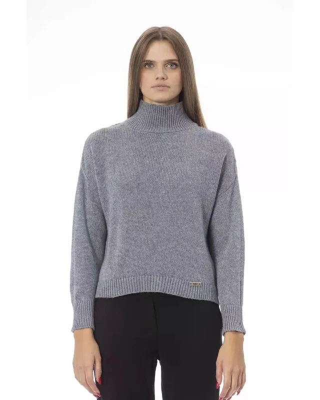 Huge Discounts Baldinini Trend Women's Gray Viscose Sweater - M