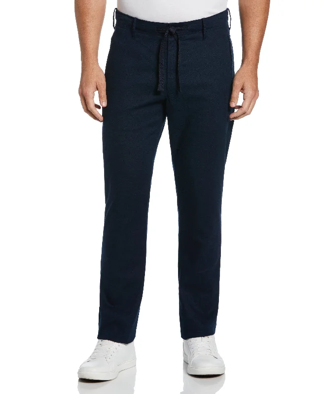 Midnight Madness Slim Fit Linen Blend Stretch Pant