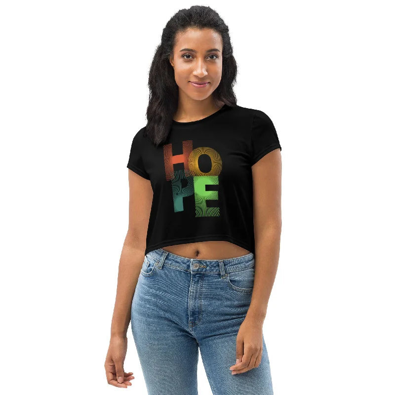 Weekend Offers That Tempt SHE REBEL - HOPE Crop Top