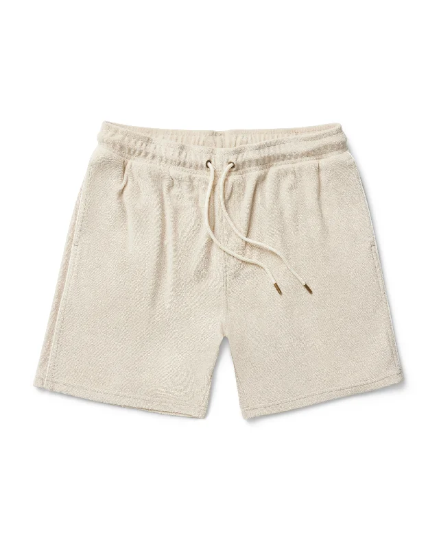 The Gaucho Terry Cloth Shorts - Alabaster