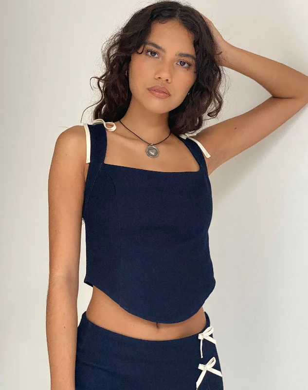 Unbeatable Prices Jatmi Corset Top in Dark Indigo