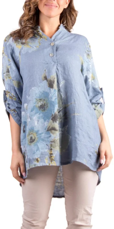 Super Savings Lidia Floral Linen Shirt