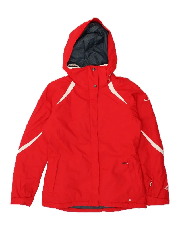 Weekend Bargains to Cherish COLUMBIA Womens Hooded Windbreaker Jacket UK 12 Medium Red Colourblock Weekend Bargains to Cherish COLUMBIA Womens Hooded Windbreaker Jacket UK 12 Medium Red Colourblock