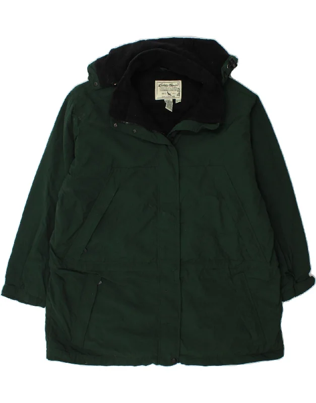 Midnight Madness EDDIE BAUER Womens Oversized Hooded Windbreaker Coat UK 20 2XL Green Nylon Midnight Madness EDDIE BAUER Womens Oversized Hooded Windbreaker Coat UK 20 2XL Green Nylon