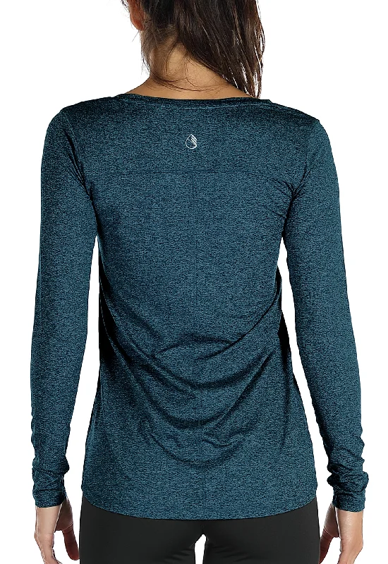 Quick Sale icyzone Long Sleeve Workout Shirts for Women-Women's Athletic Tops, Yoga Shirts, Thumb Hole Running Tops