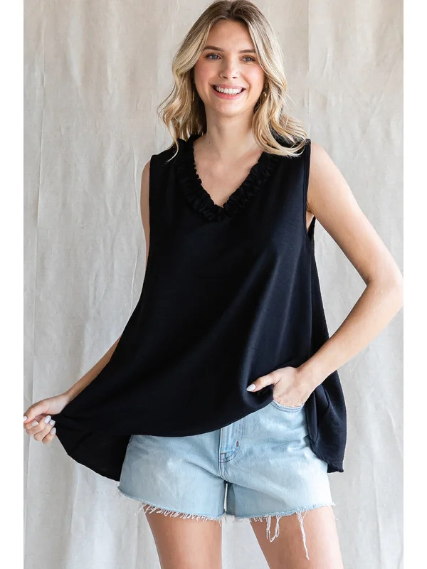 Exclusive Deal Jodifl Essential Sleeveless Top in Black